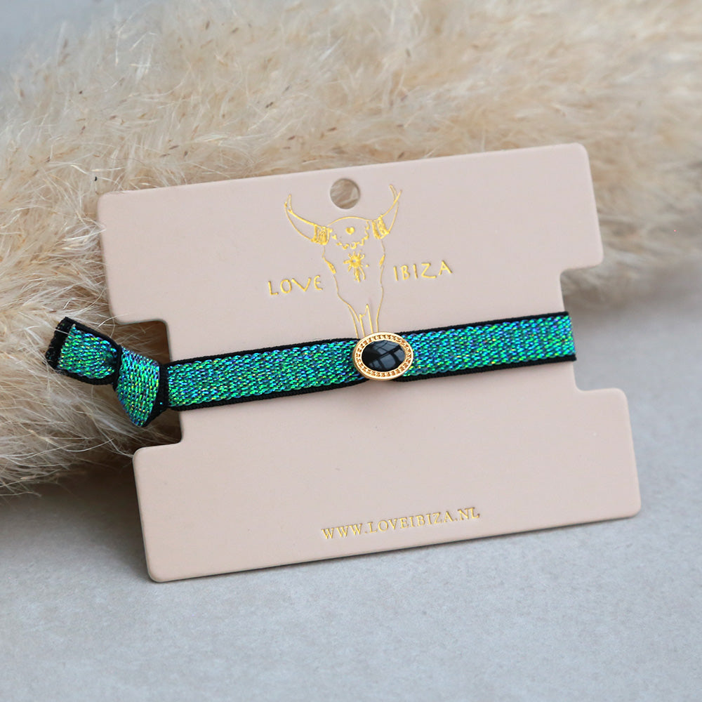 Pulsera verde brillante