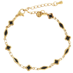 Armband mit schwarzen charms