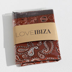 Bandana sjaal bruin paisley