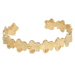 Fleur de bracelet en or