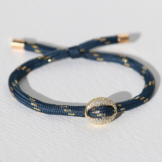 Diamantarmband in Bohnenform