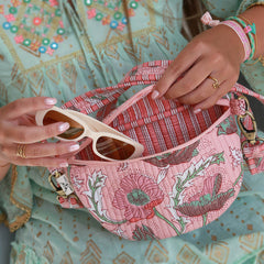 Bolso bandolera color melocotón