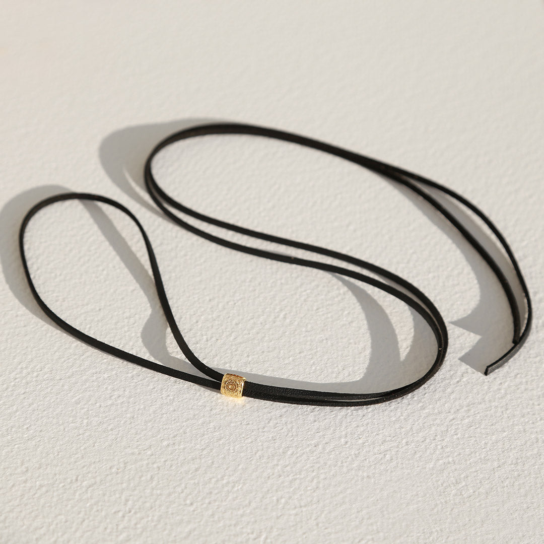 Choker Navajo zwart goud