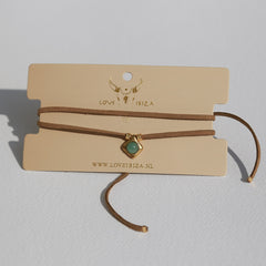 Suede choker jade