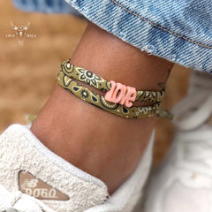 Pulsera tipo bandana color oliva: ¡elige tu propio color!
