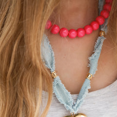 Necklace bubble pink