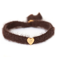 Armband fluffy bruin