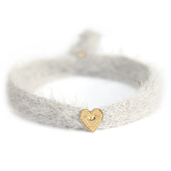 Bracelet fluffy gray