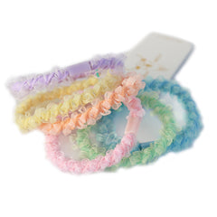 Ensemble élastique à cheveux volant pastel