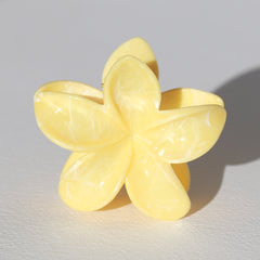 Hair clip flower yellow