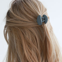 Hair clip round greige
