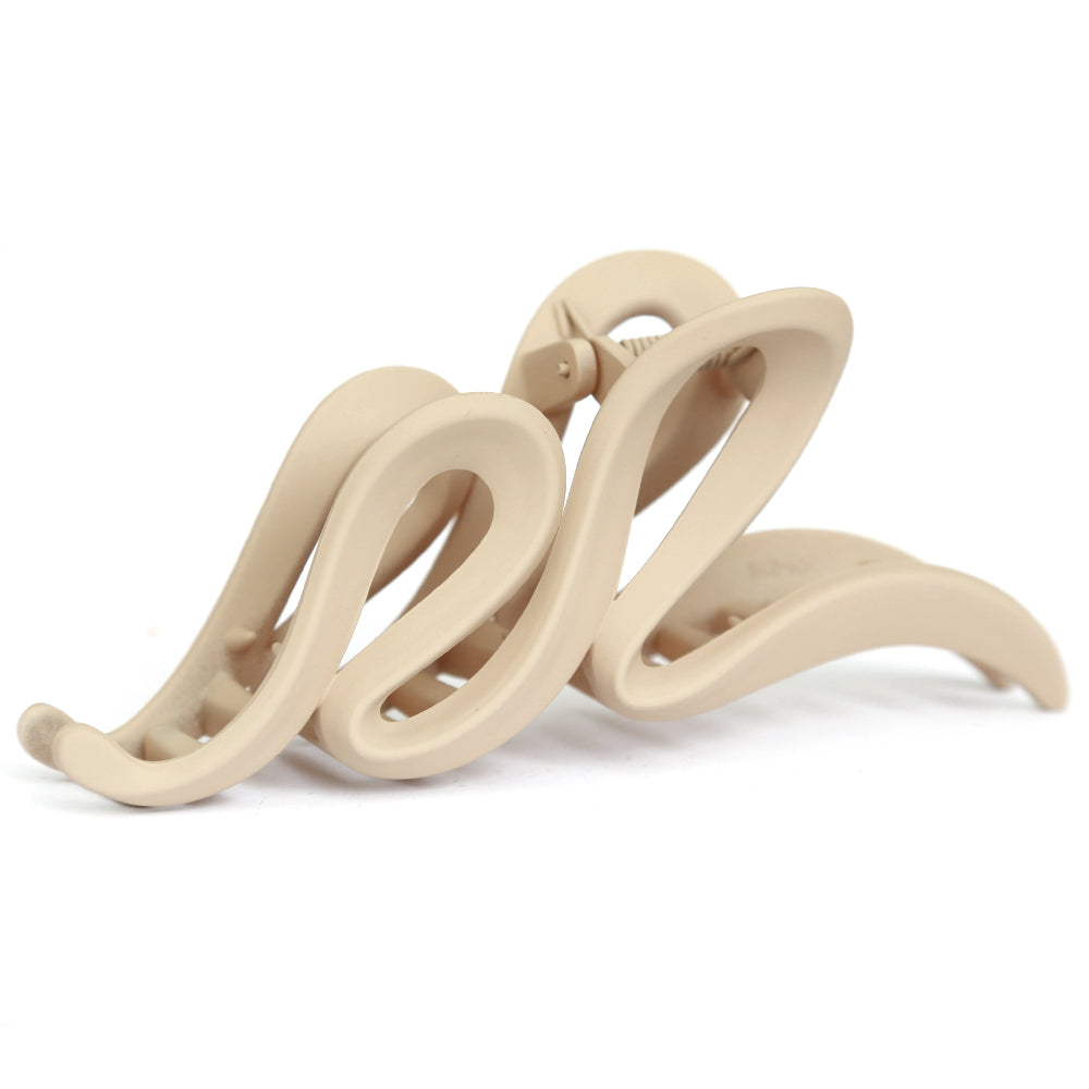 Pince à cheveux swirl beige