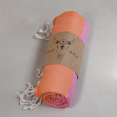 Hamamtuch orange/pink