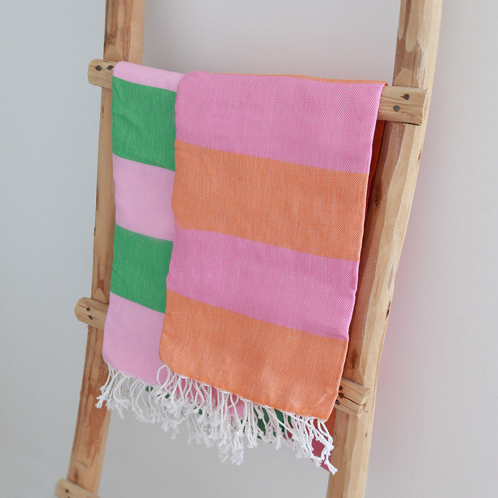 Hamamtuch orange/pink