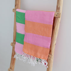 Hamamtuch orange/pink
