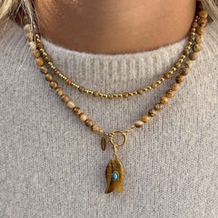 Javea jasper stone necklace