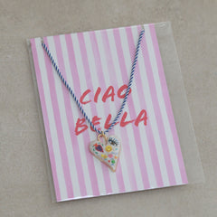 Collier coeur œil smiley