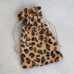 Kado zakje leopard velvet