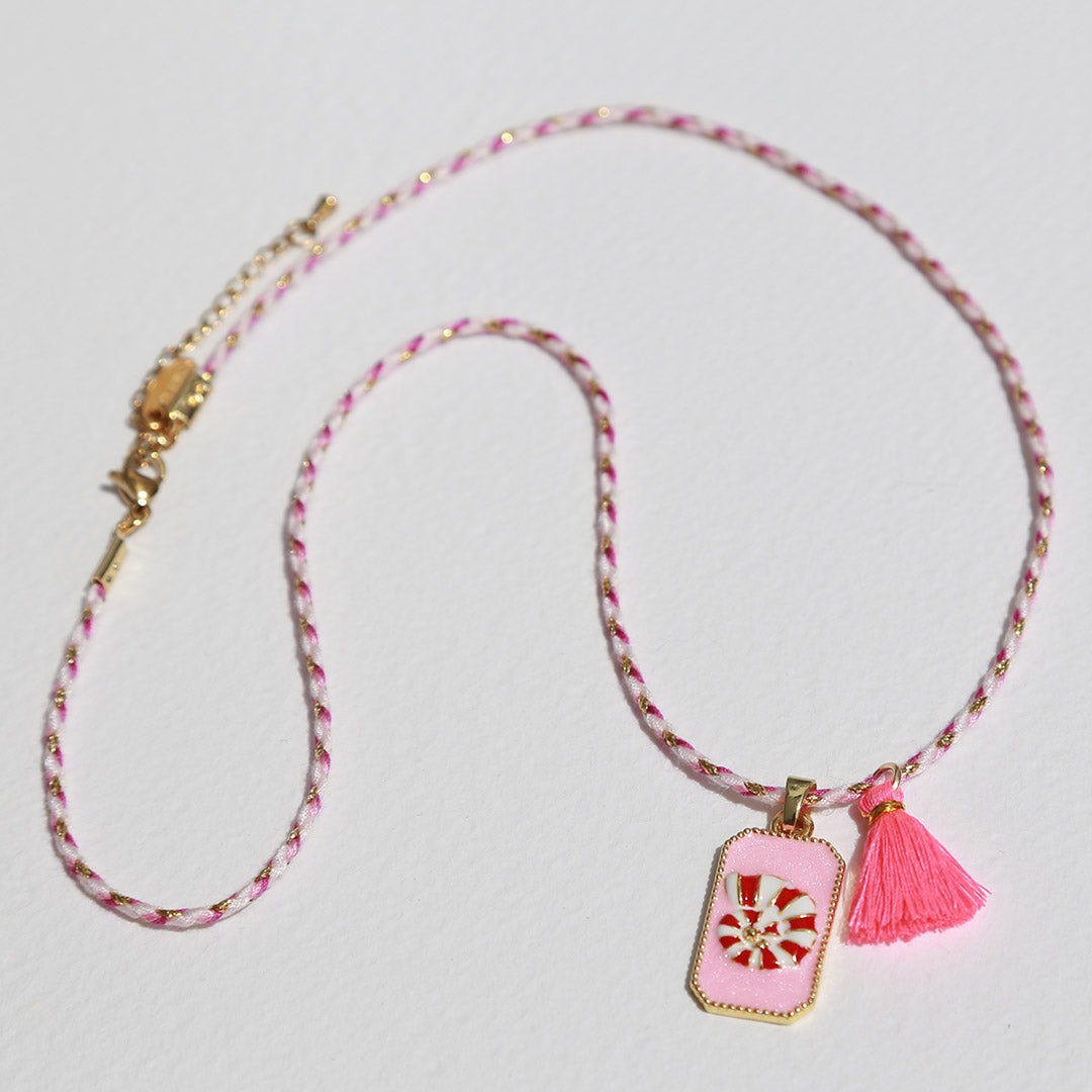 Kette gypsy rosa muschel