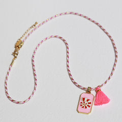 Kette gypsy rosa muschel