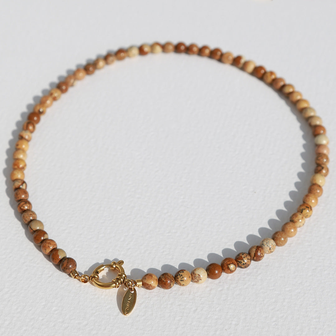 Collier Javea pierre de jaspe