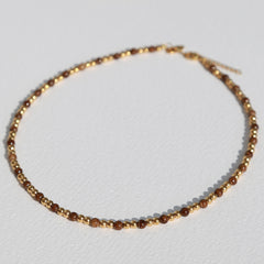 Collier en pierre brune Moraira