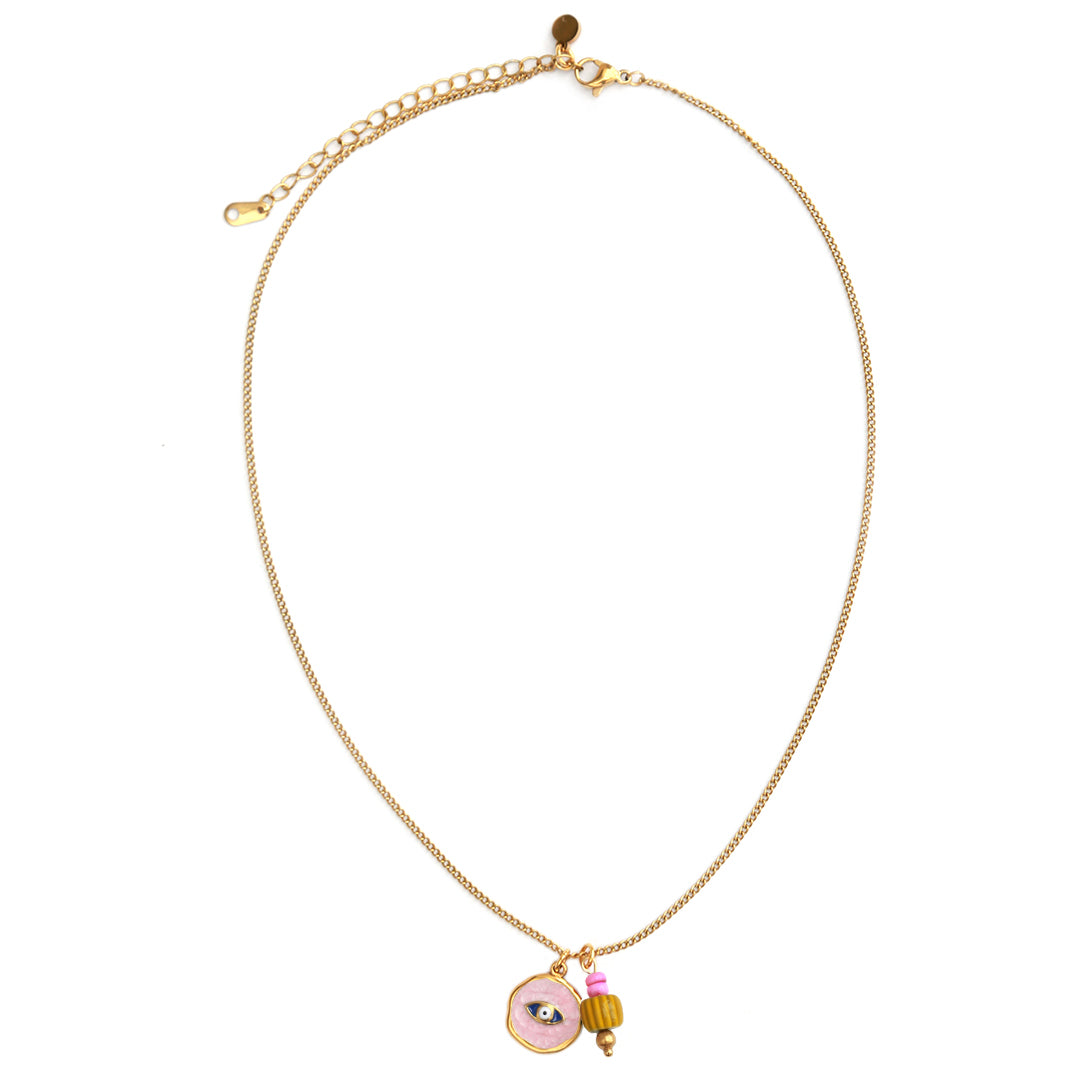 Goldkette Mystic Soul Eye Pink