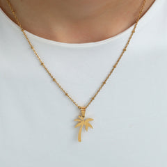 Goldkette Kugelkette Palme