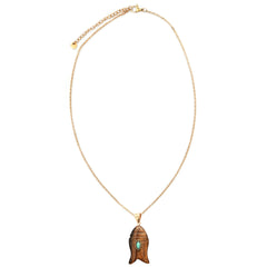 Collar amuleto pez