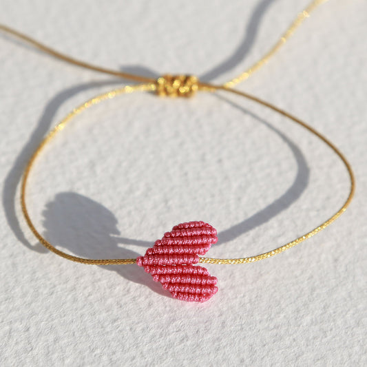 Brazalete corazón rosado 1080