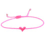 Love Ibiza heart bracelet neon orange