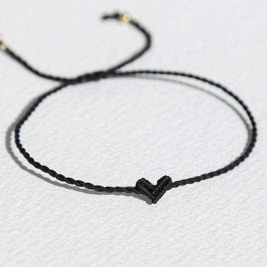 Love Ibiza Herzarmband schwarz