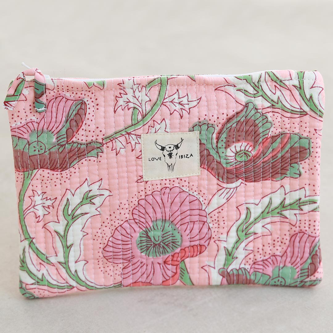 Make-up bag coral