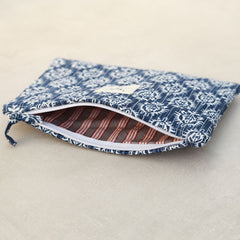 Make-up bag Indian blue
