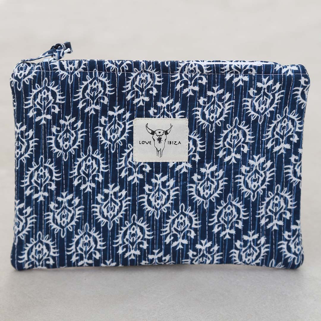 Make-up bag Indian blue