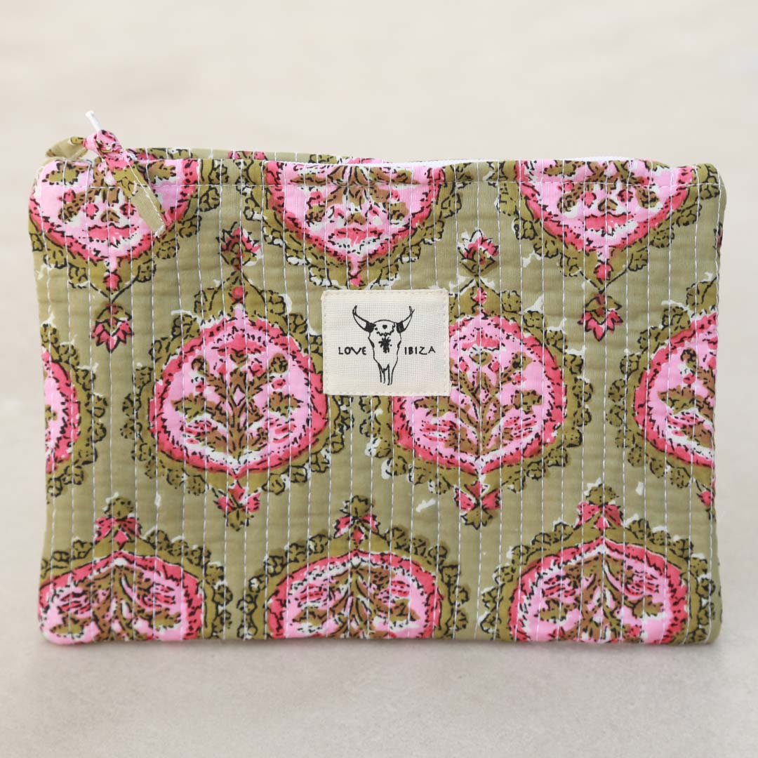 Make-up bag Indian green
