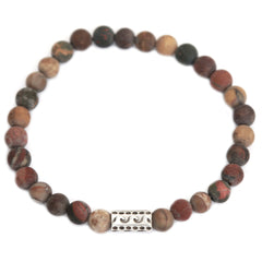 Pulsera de hombre de ojo de tigre mate