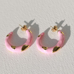 Ohrring kräftiges Rosa