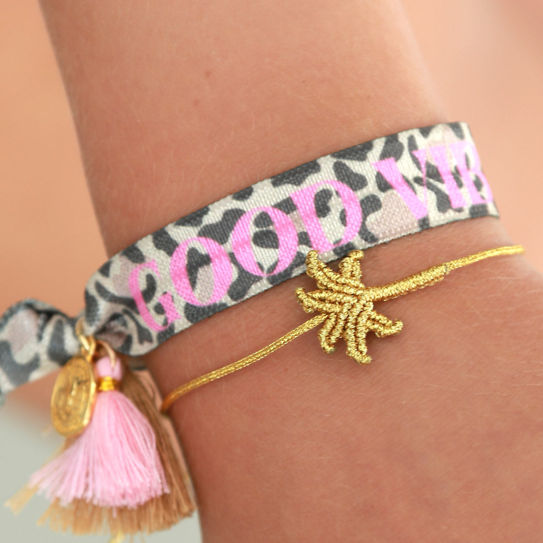 Pulsera de palma de oro
