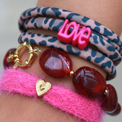 Bracelet pastille burgundy