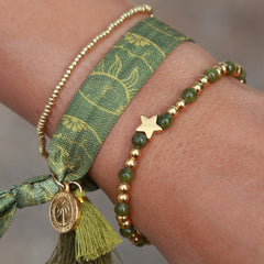 Bracelet Moraira étoile en pierre d'olivier