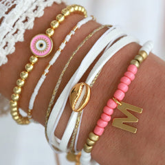 Armband miyuki white gold