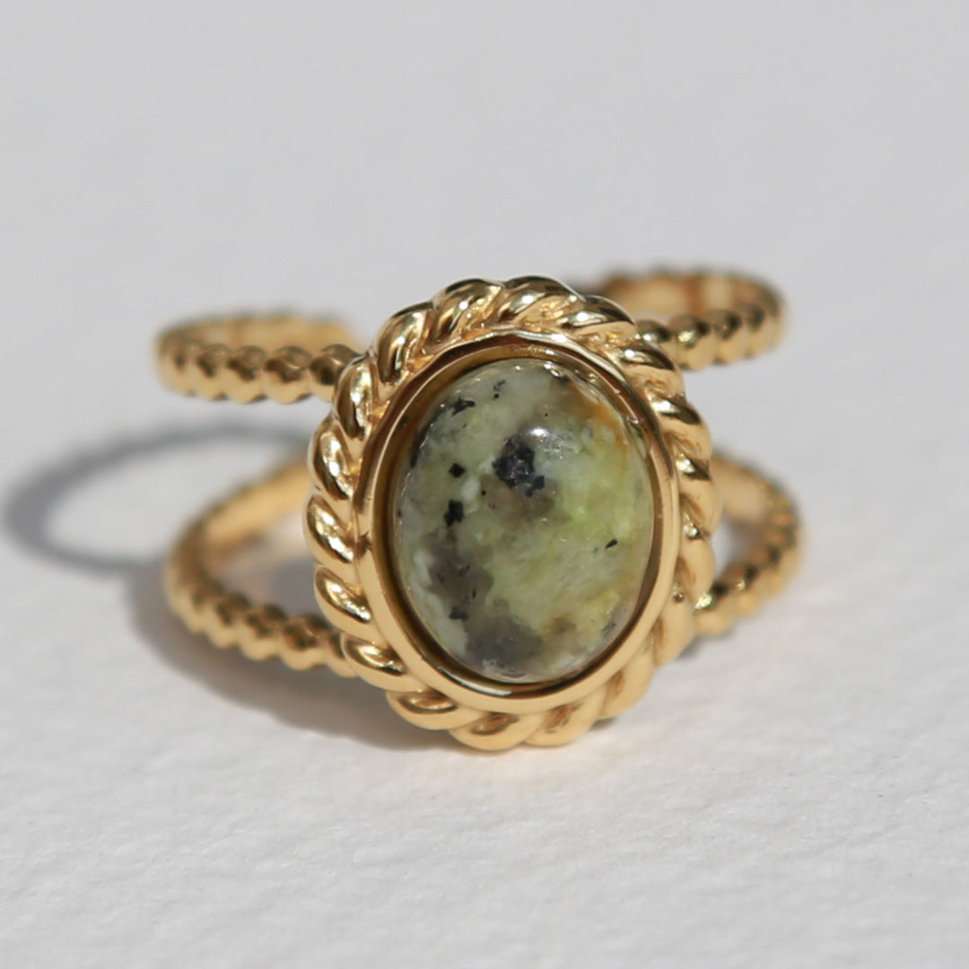 Gold ring African Turquoise