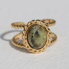 Gold ring African Turquoise