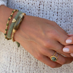 Gold ring African Turquoise