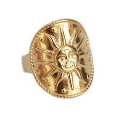 Gouden ring sun