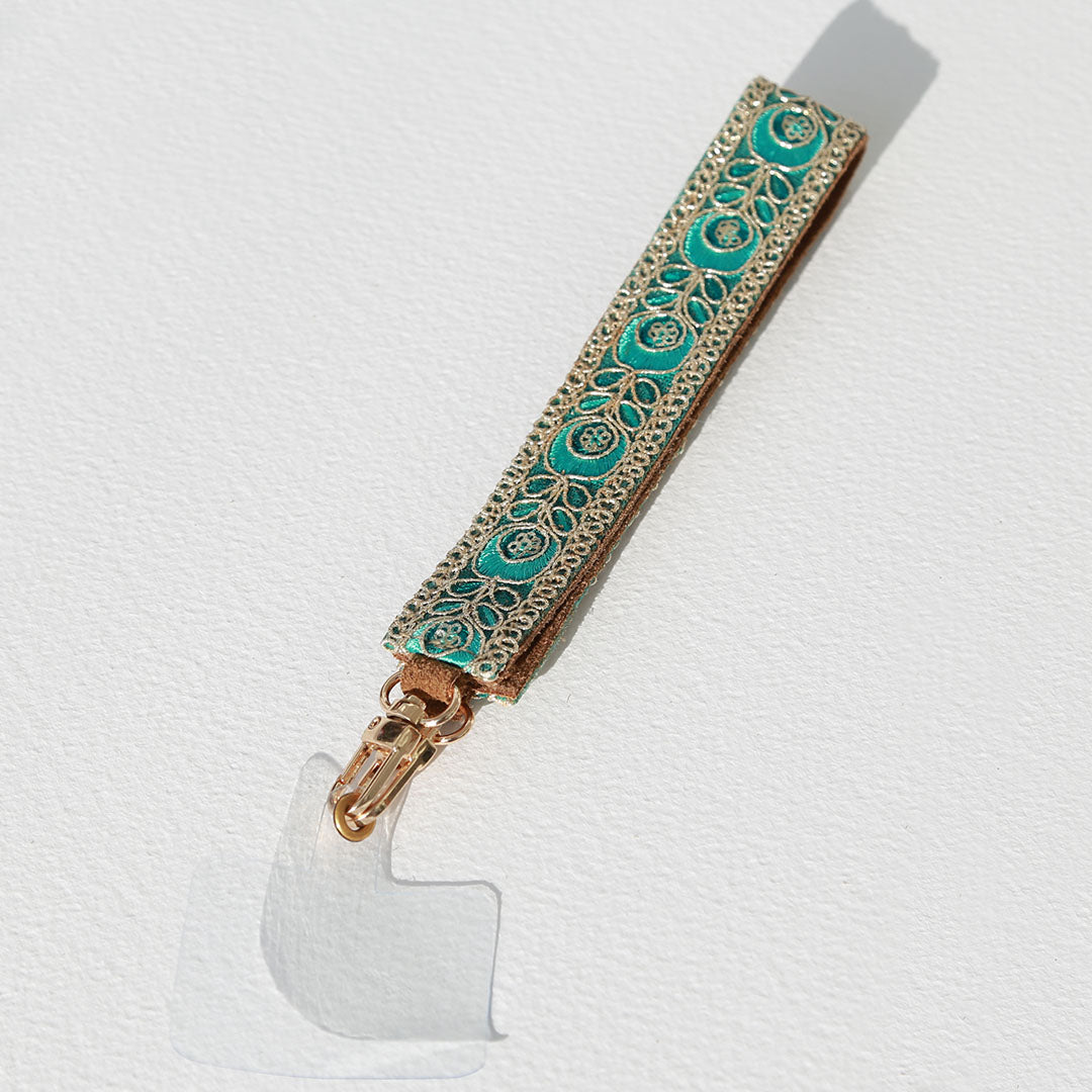 Telefoonkoord Las Dalias turquoise