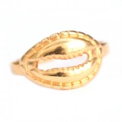 Bague cowrie shell or