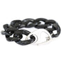 Bracelet chain black silver