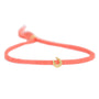 Bracelet for good luck - coral silver